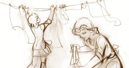 湿衣服在通风和温暖的地方干得更快