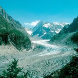 阿尔卑斯山的冰川