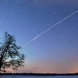 国际空间站和奋进号航天飞机的路径