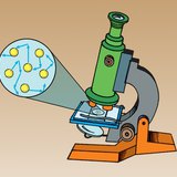 可用显微镜密切观察的布朗运动