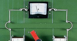 通过旋转磁体和固定线圈来感应交流电-用电流表测量感应电流