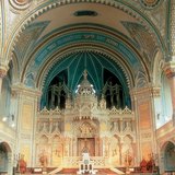 A szegedi zsinagóga belseje