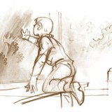 冰冷的玻璃表面蒸汽会发生冷凝