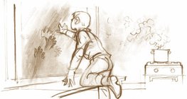 冰冷的玻璃表面蒸汽会发生冷凝