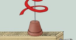 放在暖氣上的紙蛇