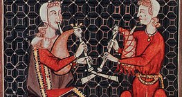 描繪行吟詩人的圖