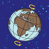 地球绕轴每24小时自转一次