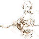 溶解在茶水里的糖