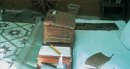 ガンジーの生家のインテリア