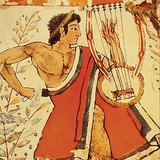 （塔奎尼亚，公元前5世纪中期）伊特鲁里亚壁画上的豹墓