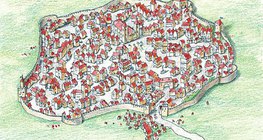 道路の不規則なネットワーク