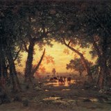 卢梭：枫丹白露森林的早晨（1850年，现实主义）