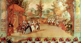 海顿在埃斯特哈希宫殿的大键琴的表演