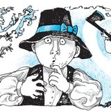 Favágó és fia az erdőben