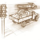 载重卡车加速较慢，因此其惯性就更大