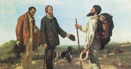 居斯塔夫·庫爾貝：路遇或“您好，庫爾貝先生”（1854年，現實主義）