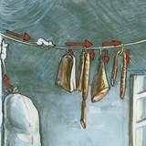 厨房和地下室里的老鼠足迹