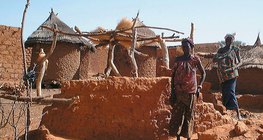 非洲的一个圆形村落