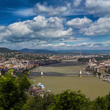 Budapest with the Danube in the background (Hungary)