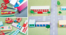 用纸盒制作街道