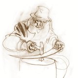 用锤击打不仅使其形状发生变化，而且其温度也随之上升