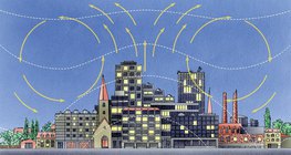 城市及其郊區之間由於温差形成的大氣環流