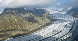 阿爾卑斯山脈上的冰川