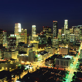 洛杉矶市中心的夜景