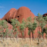 澳大利亚奥尔加山的断山