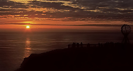 ノース・ケープの真夜中の太陽