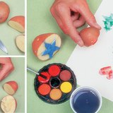 用马铃薯制作图章