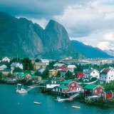 典型的挪威景观