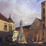 Schickedanz Albert: A Szentháromság tér a Várban (1903)