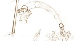 当男孩投球时，球呈上升趋势而重力开始增加，而当球开始下落时，重力开始下降