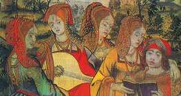 挂毯上的牧歌歌手