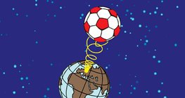 如果我们理论上想象着把地球连接到一根代表引力场的弹簧上，我们就比较容易理解的重力增加的原理。