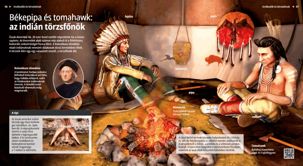 Peace Pipe and Tomahawk: Indian Chief