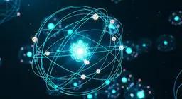 What holds the atomic nucleus together?