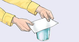 Water stays in the glass