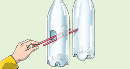 浮遊するストロー