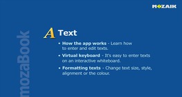 mozaBook - テキスト