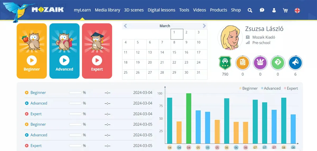 mozaWeb Updates: Check out Our New Daily Quest and Calendar!