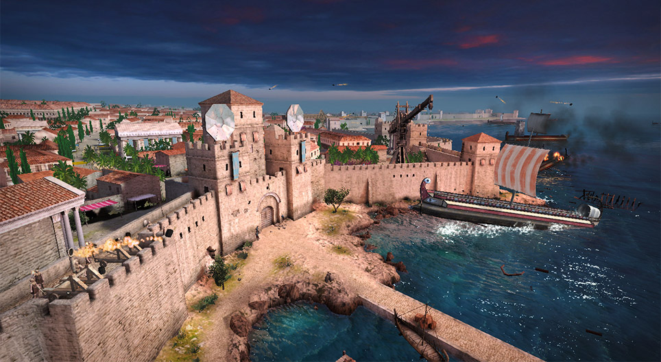 阿基米德的军事发明（锡拉库萨，公元前3世纪）