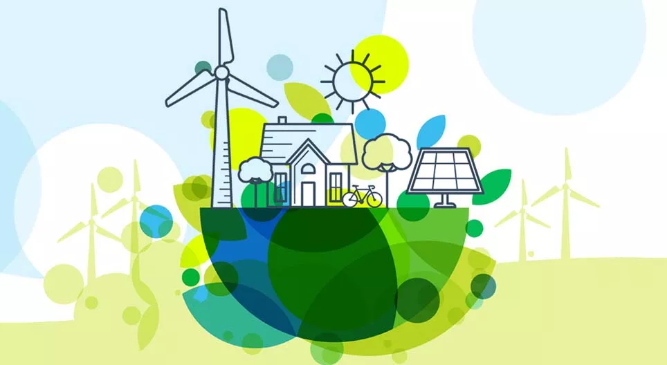 住宅的物質和能量流