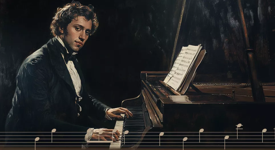 弗雷德里克·肖邦，“钢琴诗人”。