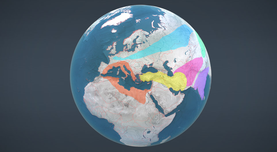 牲畜和农作物的原产地