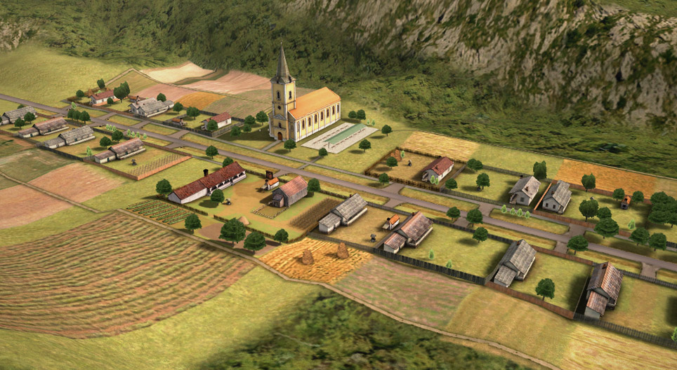 有“条状地块”的单街村庄