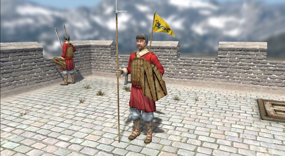 中世纪的中国士兵