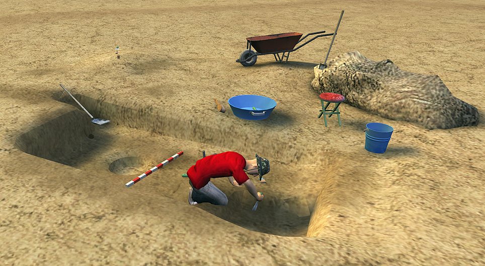 考古挖掘（穴居）