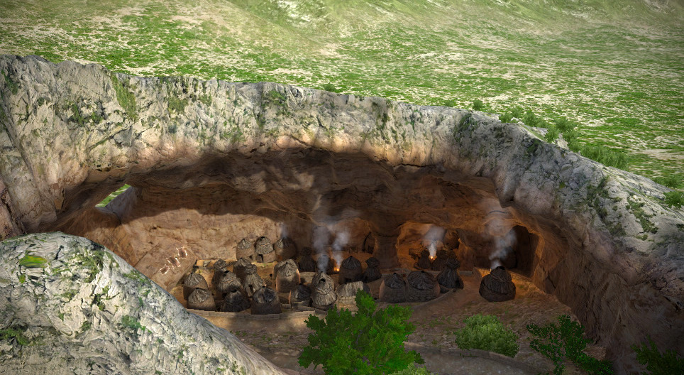 蒂斯卡利村(撒丁岛，公元前一千年)